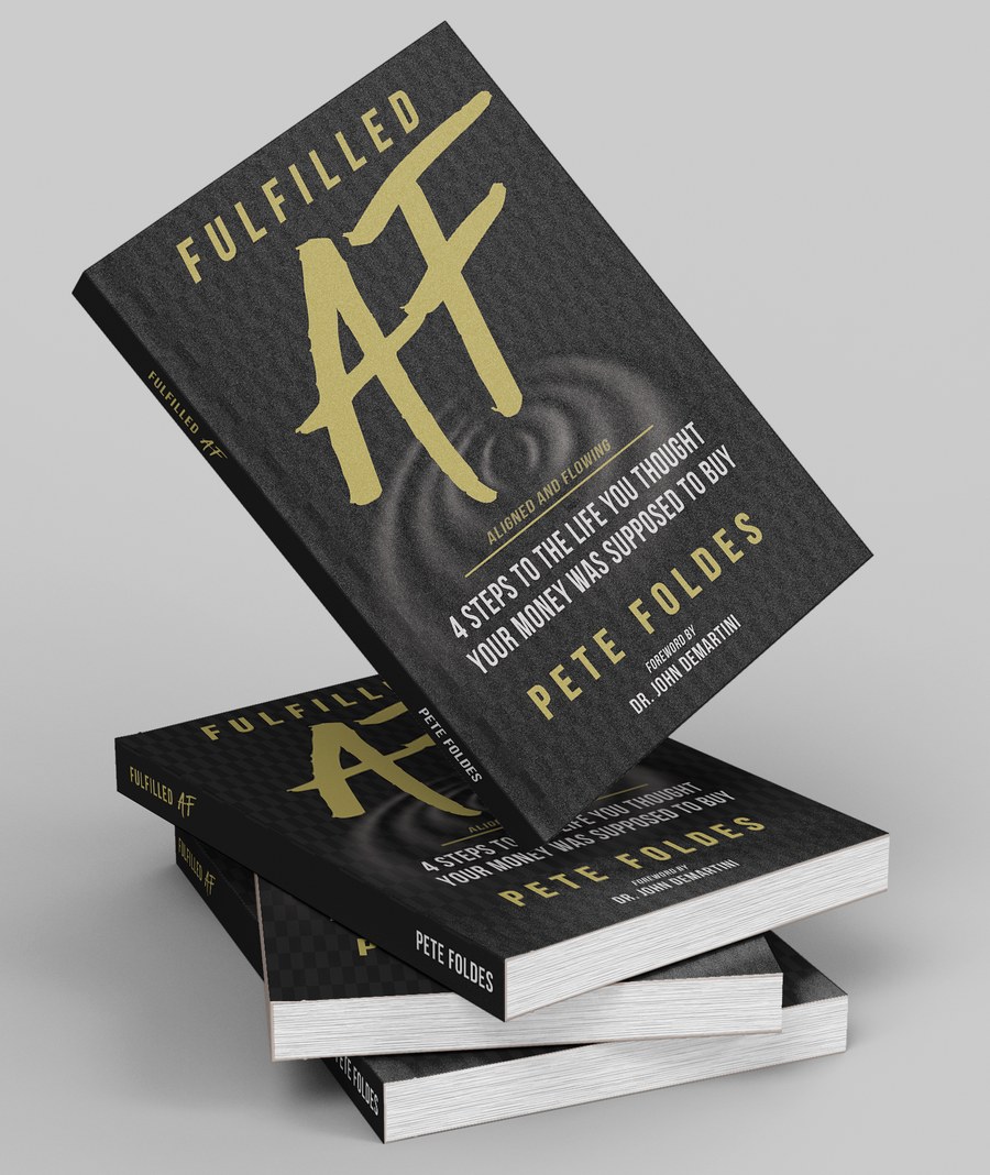 Signed copies of Fulfilled AF, stacked